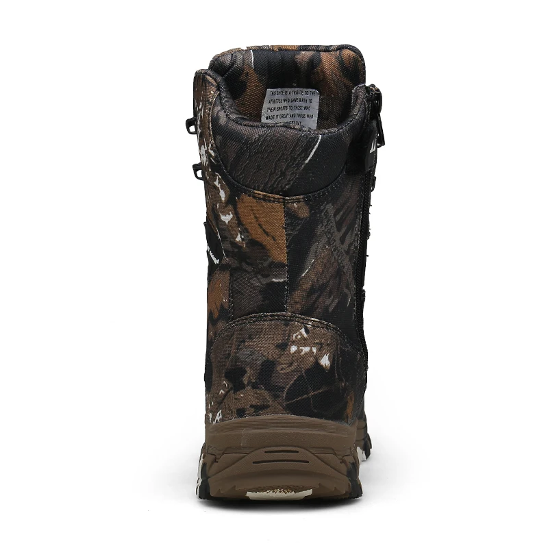 CAMEL JINGE Camouflage Military Tactical Boots Man Waterproof Hunting Boots Outdoor Rock Climbing Shoes Botas Tacticas Hombre