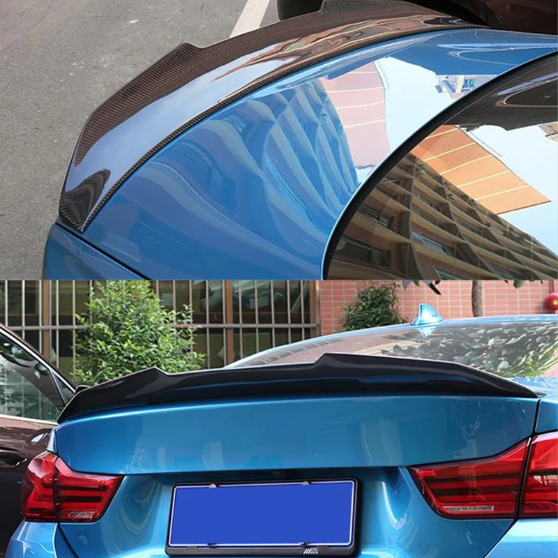 

Use For BMW M4 Series Coupe F82 Spoiler 2013--2019 Year 2-door Carbon Fiber Rear Wing PSM Style Accessories Body Kit