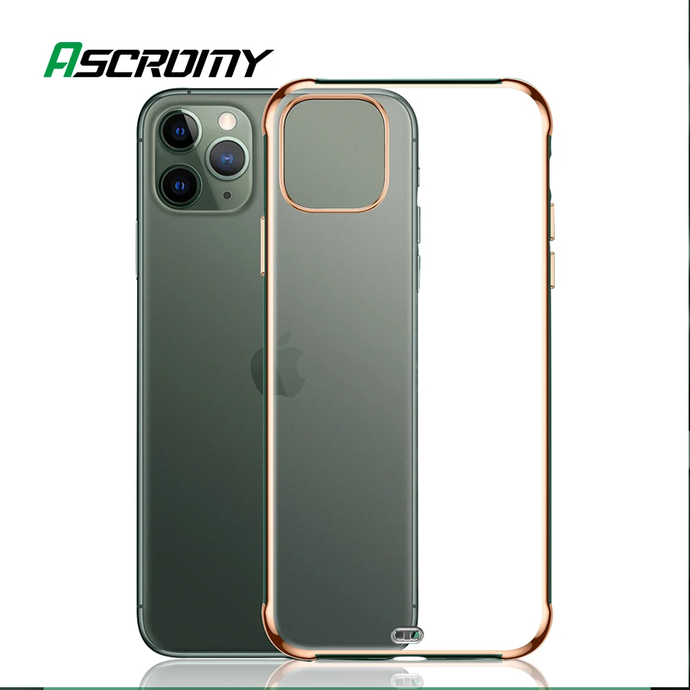 Прозрачный чехол с покрытием для Apple iPhone 11 Pro Max 7 8 6 Plus XR XS мягкий силиконовый