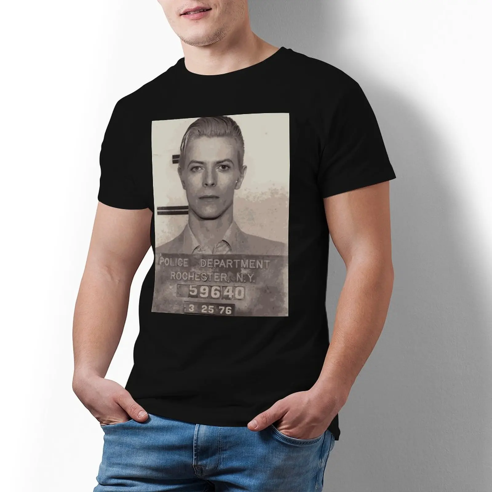 

Футболка Mugshot мужская с коротким рукавом, модная тенниска из 100 хлопка, базовая майка с принтом, большие размеры