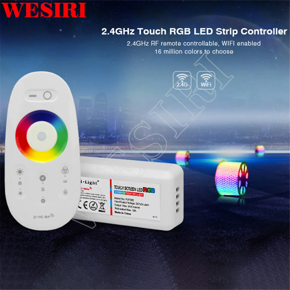 Беспроводной сенсорный экран Milight FUT025 FUT027 2 4G RGB RGBW светодиодный пульт управления