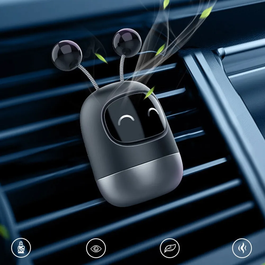 

Car Perfume Air Freshener Cute Robot Car Diffuser Solid Aromatherapy Air Vent Freshener For Auto Interior Decor Accessories
