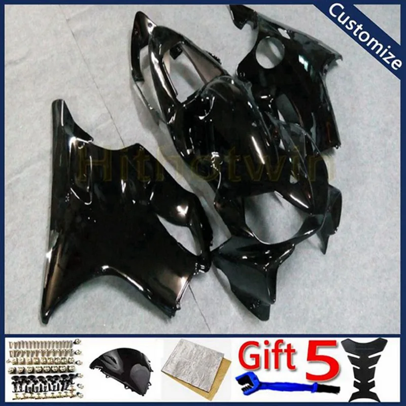 Обтекатель мотоцикла для CBR600F4i 2001 2002 2003 черный CBR600 F4i ABS пластиковые панели