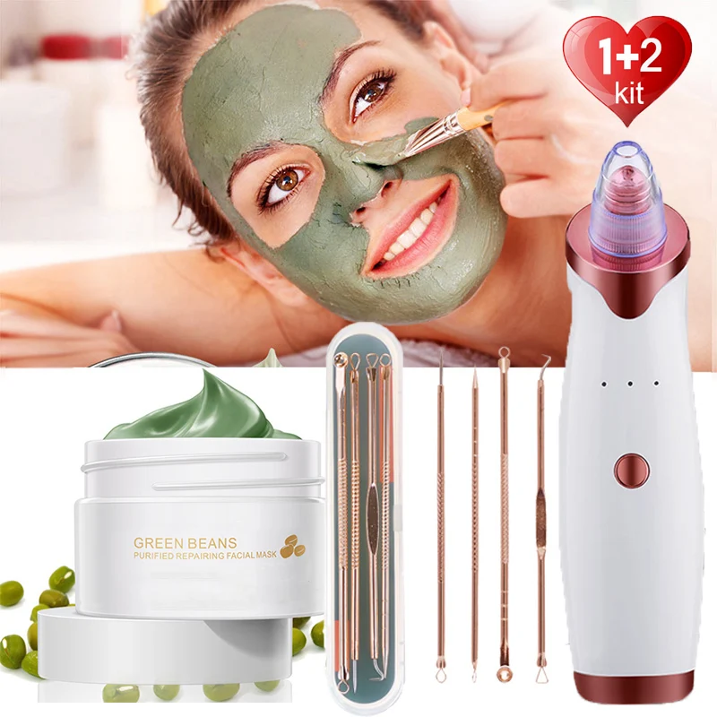 3 предмета в комплекте маска для ухода за кожей лица Для женщин угрей очиститель