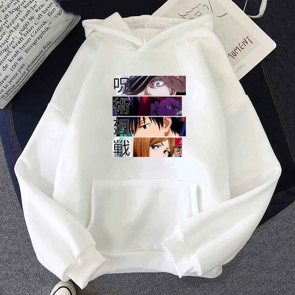 

Jujutsu Kaisen Fashion Anime Print Hoodies Women Warm Streetwear Sweatshirt Man Vintage Punk Hoodie Cartoon Gojo Satoru Clothing