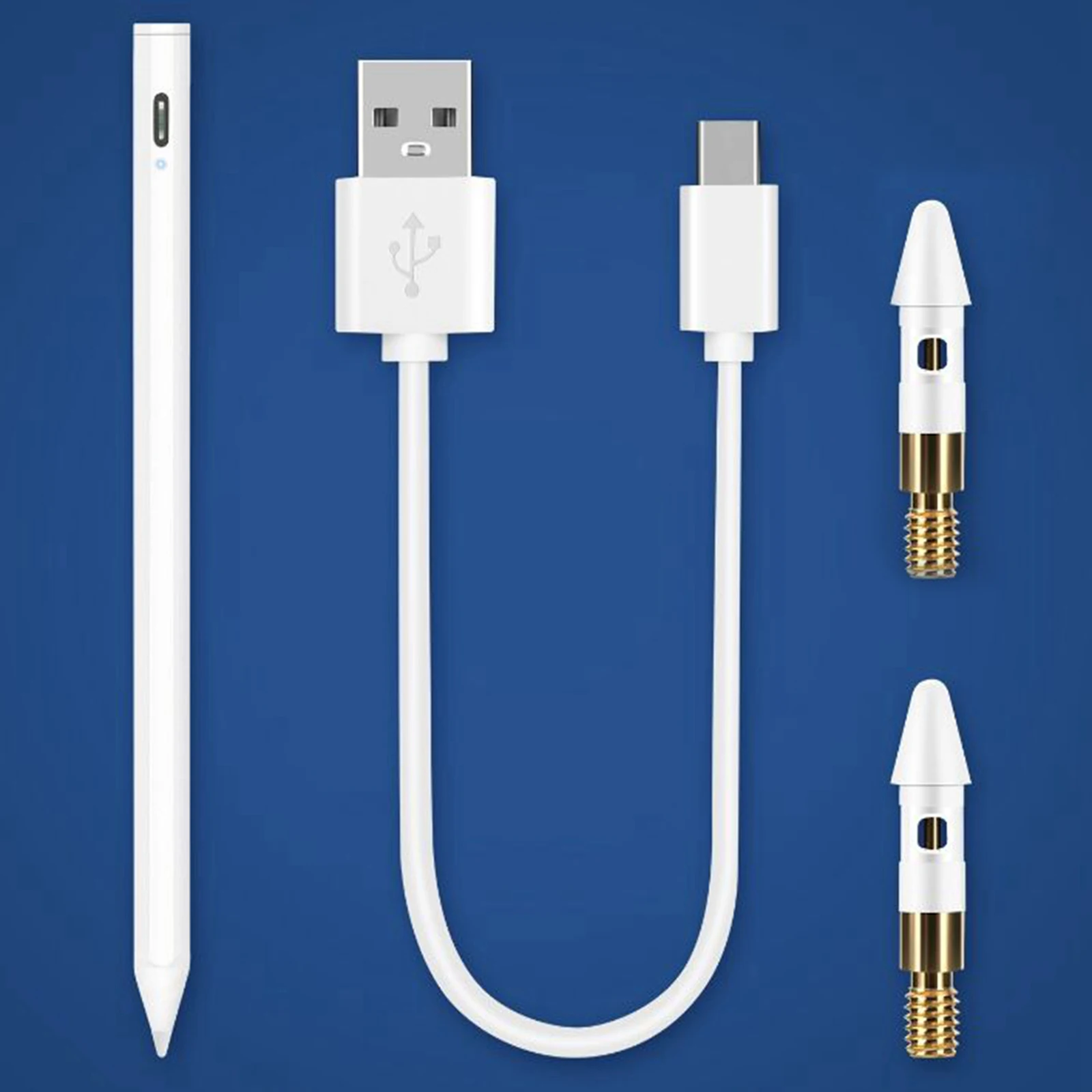 

Стилус для iPad, емкостный сенсорный карандаш с магнитным креплением, высокая чувствительность и точка, поставляется с 2 запасными наконечник...