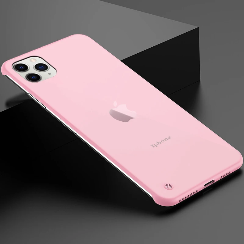 Чехол без рамки для Apple Iphone 11 Pro Max Iphone11 мягкие силиконовые Матовые прозрачные