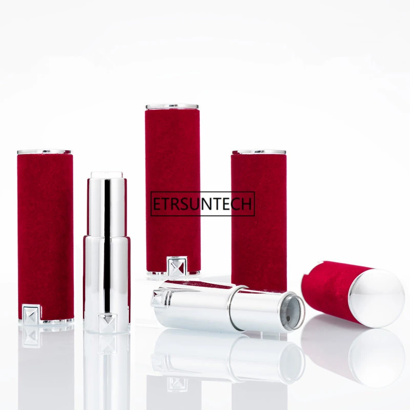 

12.1mm Red velvet High Quality Lipstick Tube, Cuboid Lip Balm Container, Packaging Plastic Bottle F3716