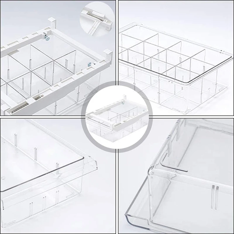 Fridge Organizer Drawer Refrigerator Pull Out Storage Bins Containers for Fruit Vegetable | Дом и сад