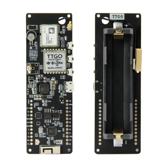 TTGO t-луч 433 МГц/868 МГц/915 МГц ESP32 WiFi беспроводной Bluetooth модуль ESP 32 gps NEO-M8N IPEX LORA 32 18650 Держатель батареи