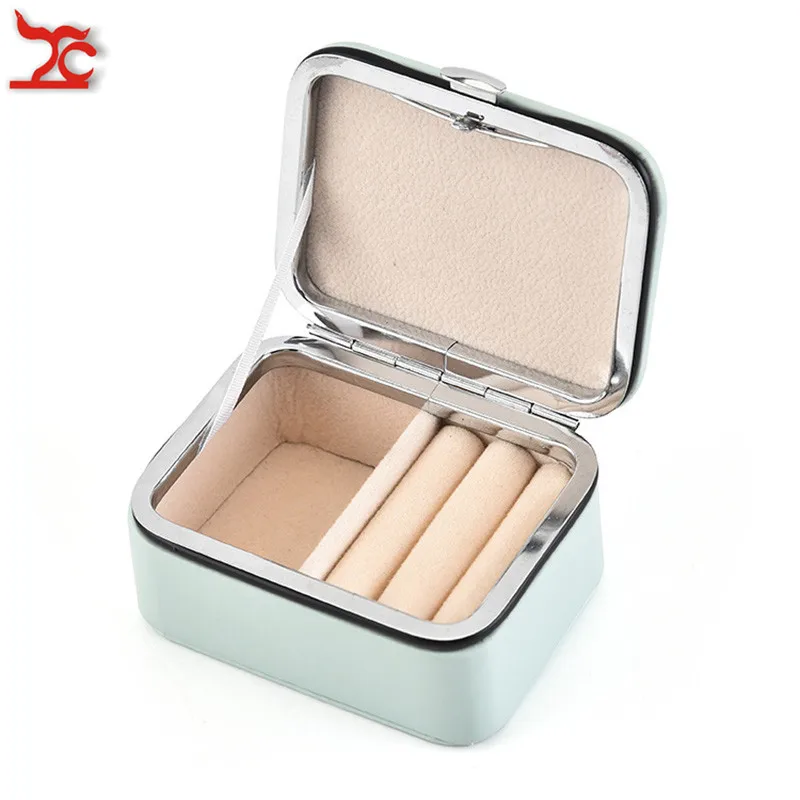 Модный Мини-органайзер для ювелирных изделий из искусственной кожи красный