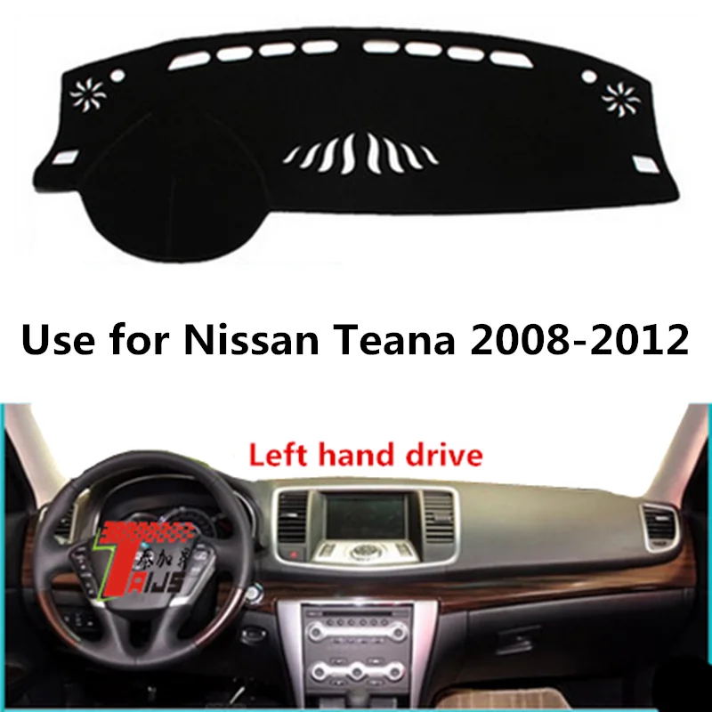 

Taijs left hand drive car dashboard cover for Nissan Teana 2008-2012 polyster fibre anti cracking car dashboard mat for teana
