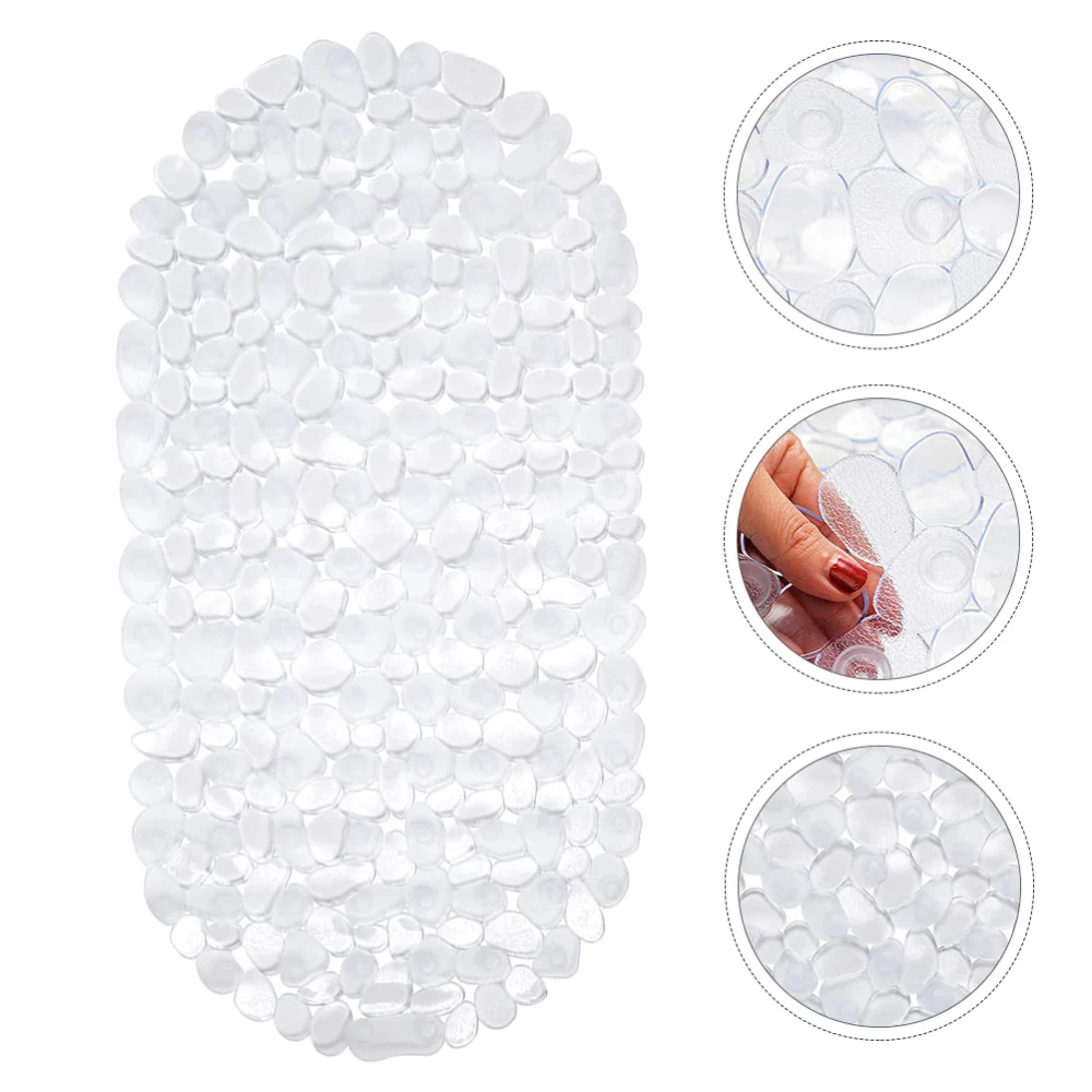 

Transparent Bathroom Shower Mat Anti-skid Floor Cushion Household Floor Mat