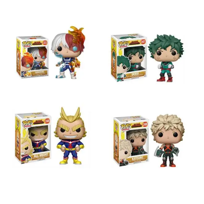 Поп японское аниме My Hero academic Figures DEKU Bakugou KATSUKI ALL MIGHT Shoto экшн-фигурка Модель ПВХ
