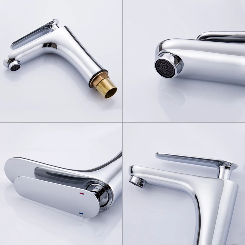 Смеситель для ванной комнаты элегантный медный кран раковины горячей и холодной