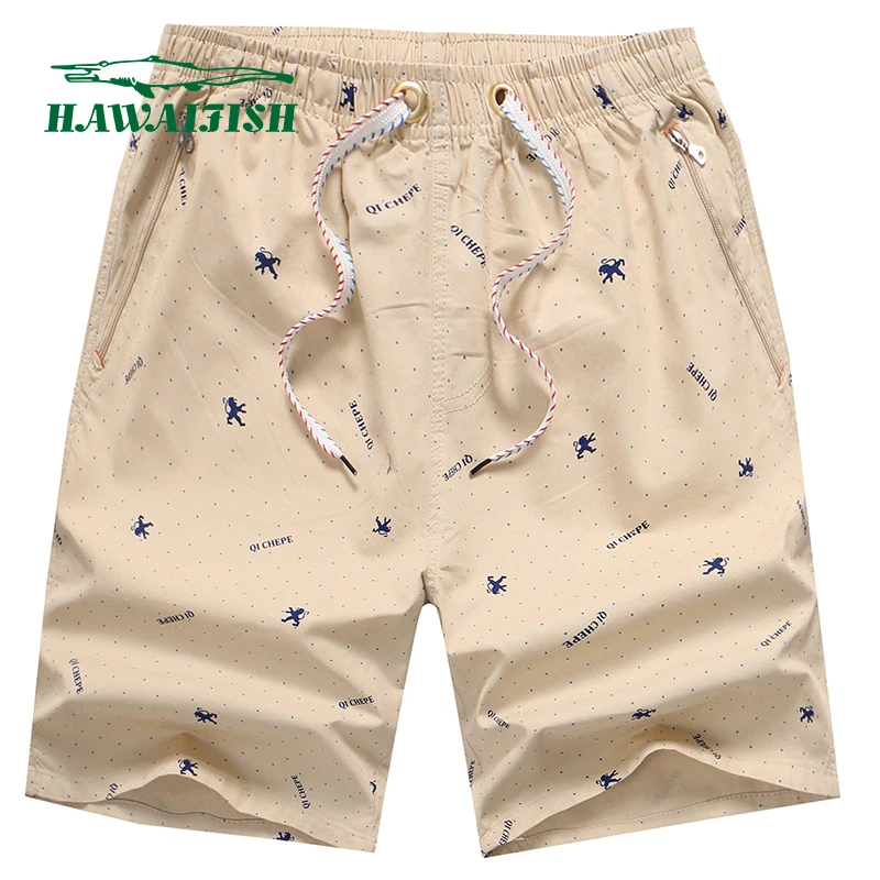 

Oversized men's shorts loose cotton summer beach pants men's casual printing 5-point pants