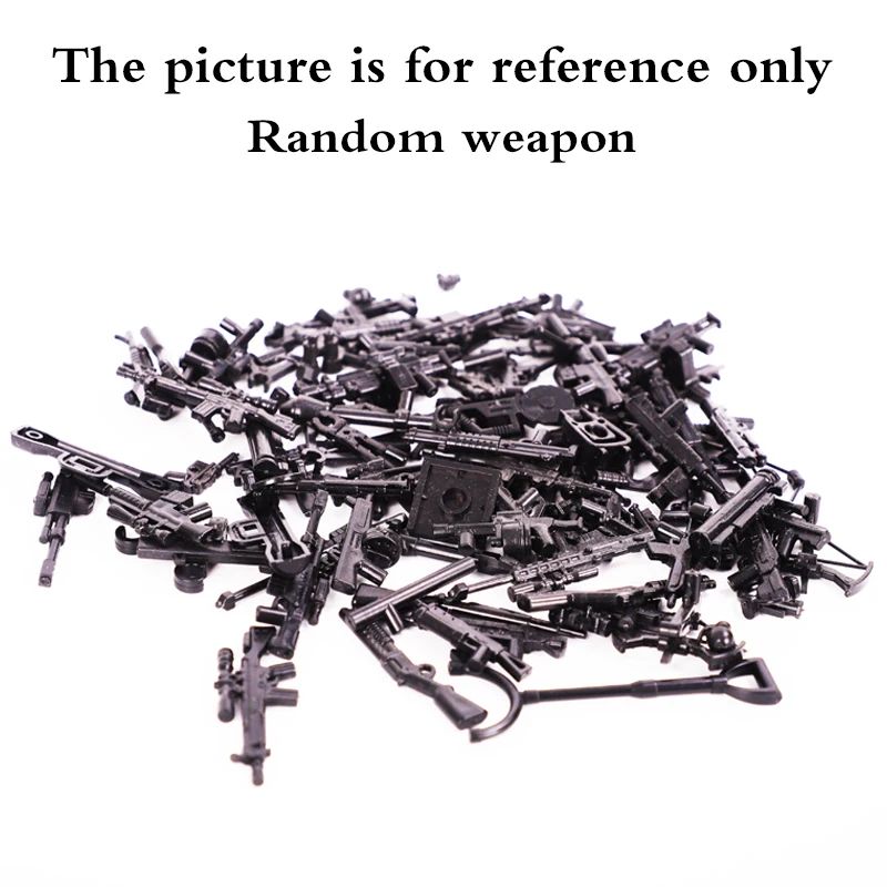 

Military Series Blocks Weapons Guns Pack Parts WW2 Soldiers City SWAT Heavy Machine Accessories MOC Building Bricks DIY Kid Toys