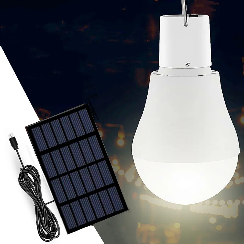 

Solar Led Light Outdoor 12 LED Solar Light Waterproof Solar Bulb with Hook Up Lamp Garden Decoration Outdoor Solar Camping Light