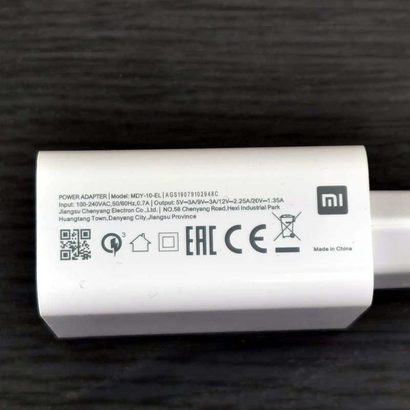 Xiaomi Original Charger 27W Fast EU QC 4.0 Turbo Quick Usb Type C Cable Charge Adapter For mi 8 9 10 pro RedMi note 9 10 lite A3