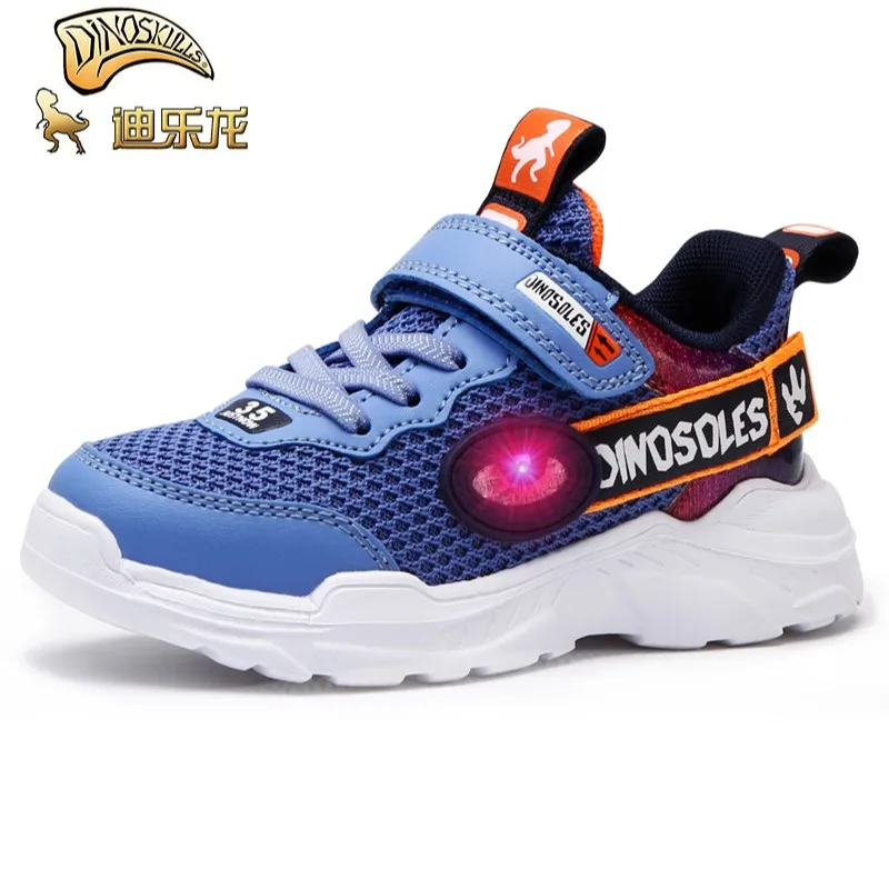 Кроссовки для мальчиков DINOSKULLS светящиеся кроссовки с динозавром 3 светильник ка