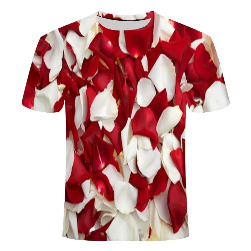 

Flower t-shirt men flower t-shirt hip hop t-shirt brid 3d printing t-shirt cool men women clothing casual tops sweat shirt shirt