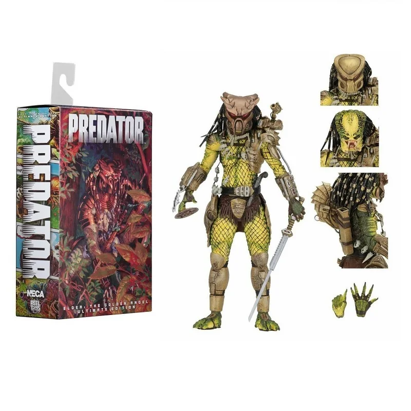 Экшн-фигурка NECA Predator 2 из 7-дюймового фильма потрясающая серия искусственная кожа