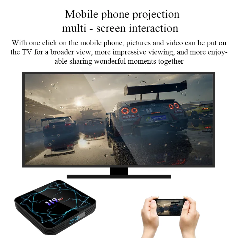 ТВ приставка Android 9,0 4 Гб 64 Гб Amlogic S905X3 приставка 8K HD 2,4/5G Wifi Netflix медиаплеер Android tv приставка
