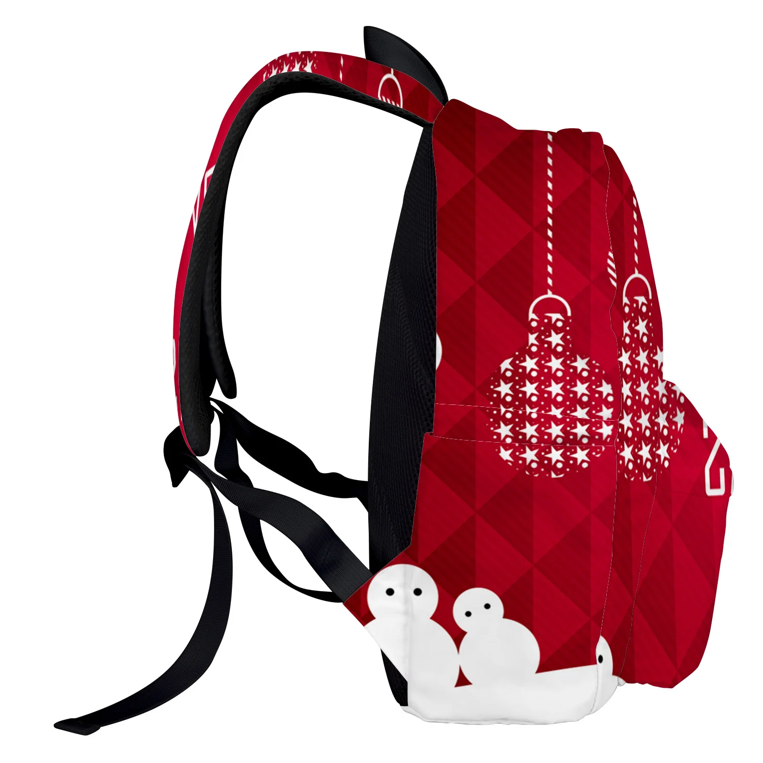 Рождественский тематический рюкзак с узором в виде шариков для подростков