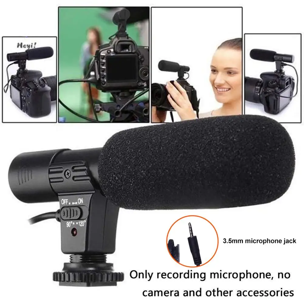 Микрофон для цифровой зеркальной камеры Nikon Canon 3 5 мм | Электроника