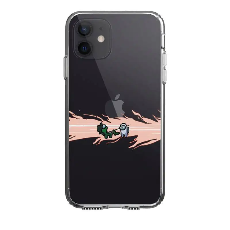 

Among Us Phone Case For Iphone 5 6 7 8 11 12 Plus XR X XS SE2020 11/12PRO Max Transparent Cases