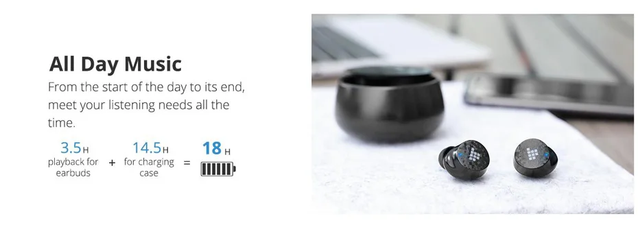 Tronsmart наушники Spunky Pro TWS Bluetooth 5,0, беспроводные наушники IPX5 с глубоким басом, голосовой помощник, Беспроводная зарядка