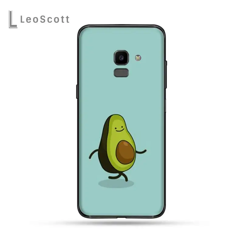 

Avocado cute cartoon Soft Silicone Black Phone Case For Samsung Galaxy J2 J4 J5 J6 J7 J8 2016 2017 2018 Prime Pro plus Neo duo