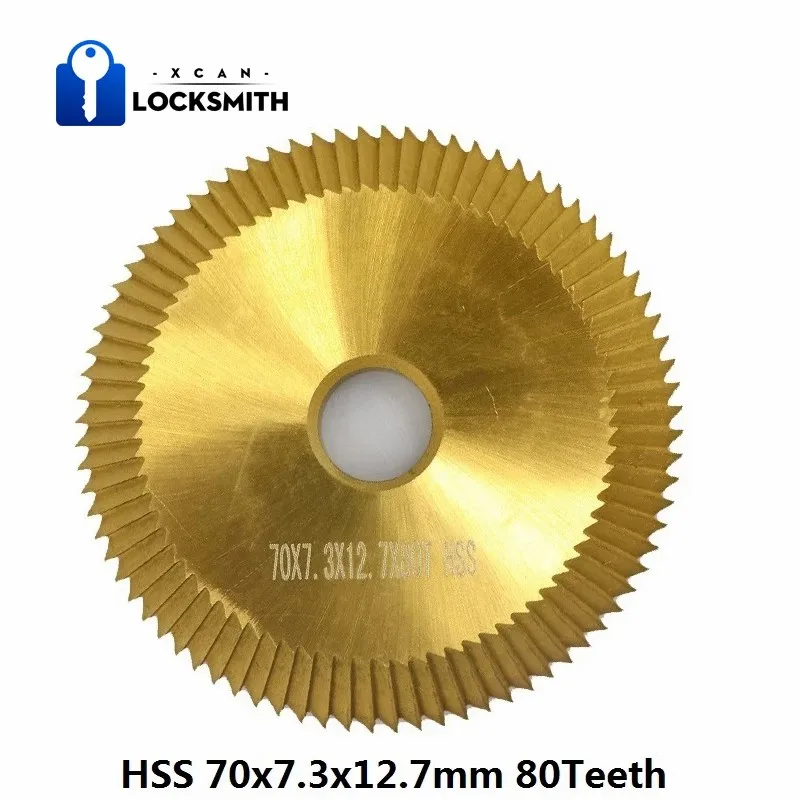 XCAN 1 шт. 70x7 3x12 7 мм 80T двухсторонний ключ с титановым покрытием резак деталь станка