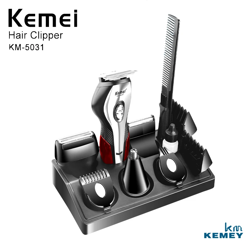 KM-5031 Kemei 11 в 1 Профессиональная электрическая машинка для стрижки волос для мужчин машинка для стрижки волос Бритва для удаления волос инструмент для укладки KM-5031 - Цвет: KM-5031