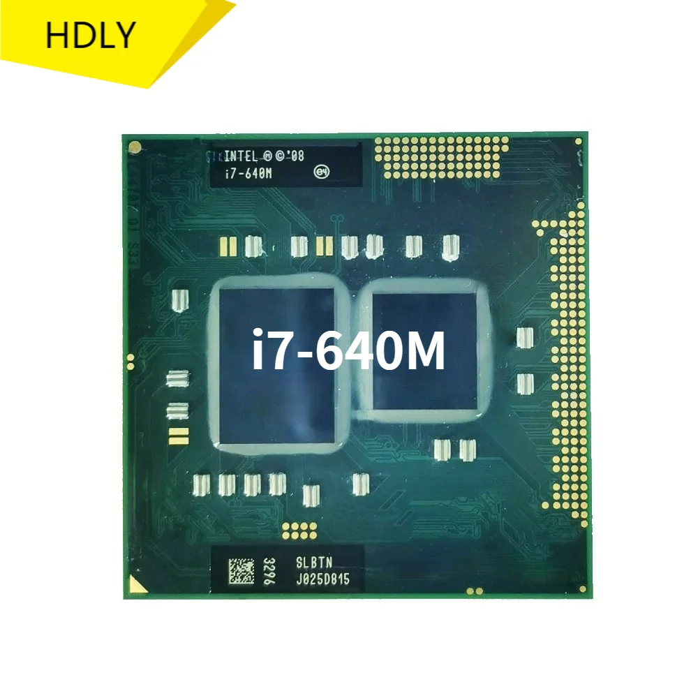 Процессор Intel Core i7 640M SLBTN 2 8 ГГц двухъядерный четырехпоточный процессор 4 Вт 35