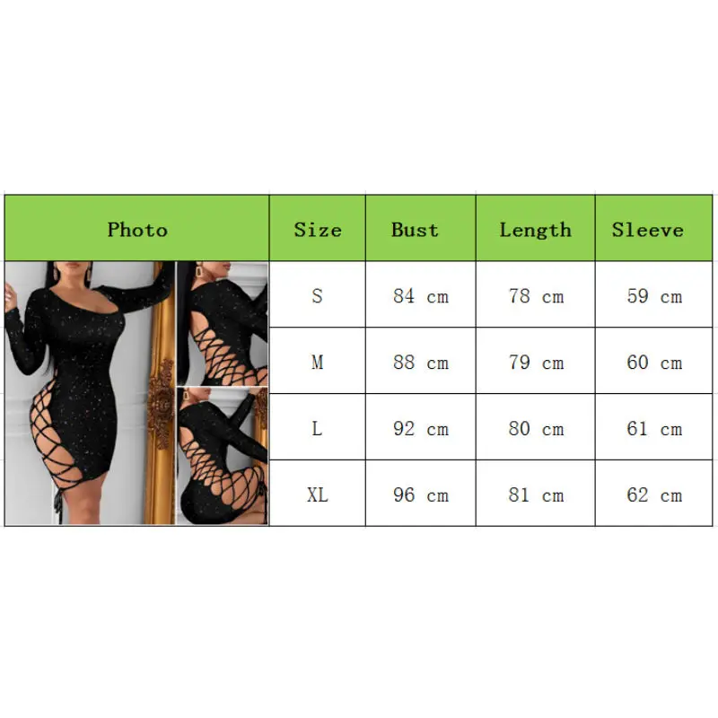 

Elegant Bandage Bodycon Dress Women Autumn Long Sleeve Party Dress Diamonds Sexy O-Neck Slim Knit Mini Dress Vestidos Femme