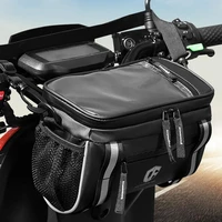 motorcyclebicycle front handlebar bag bike frame pannier organizer pouch mtb waterproof phone bags portable shoulder bag