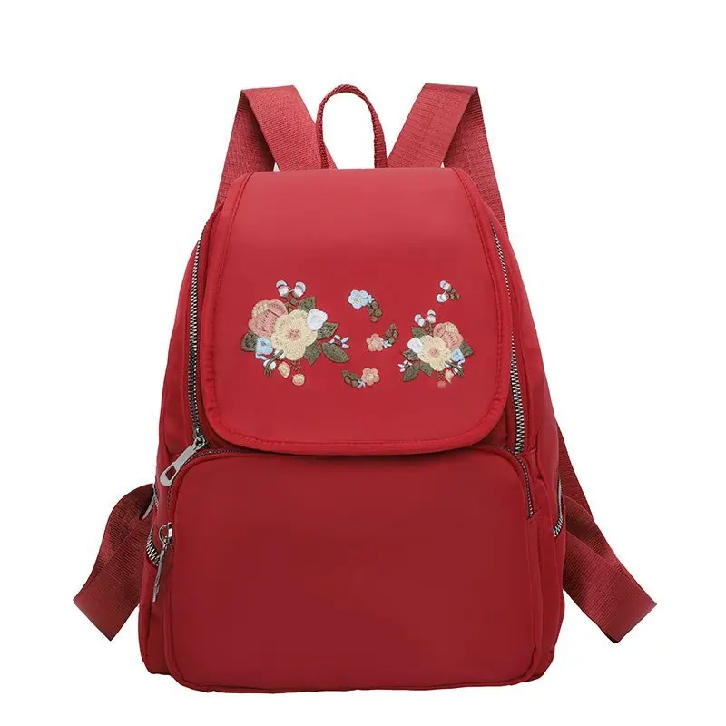 

Школьные сумки для девочек-подростков, с вышивкой, Оксфорд, водонепроницаемый, школьный рюкзак на плечо для женщин, студенческий рюкзак, дор...