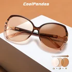 Солнцезащитные очки женские фотохромные, поляризационные, с цветными линзами, с защитой UV400, 2021
