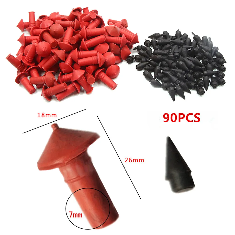 

90 Pcs Tire Repair Patches Mushroom nails Red Rubber Tool High quality