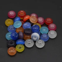 10pcs natural stone beads opal big hole loose beads for jewelry making diy necklace bracelet earrings accessory