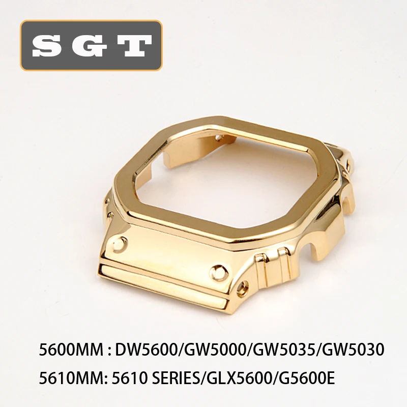 Ремешок для наручных часов из нержавеющей стали GW-M5610 DW5600 GW-5000 DW-5030 G-5600 ремешок для наручных часов и рамка чехол прочный металлический браслет
