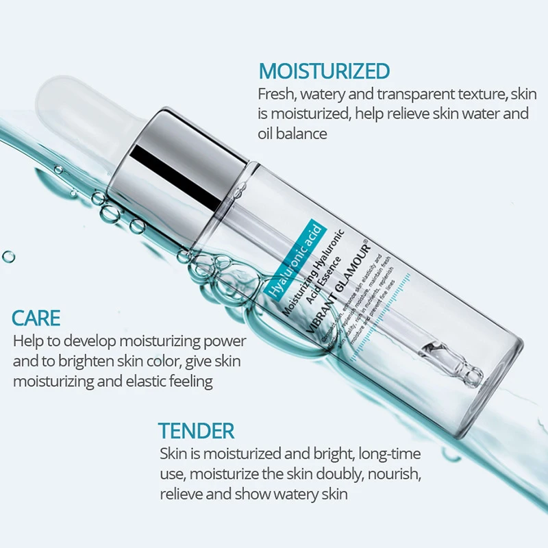 

15ML Hyaluronic Acid Shrink Pore Face Serum Anti-Aging Moisturizing Whitening Face Essence For Dry Skin Care