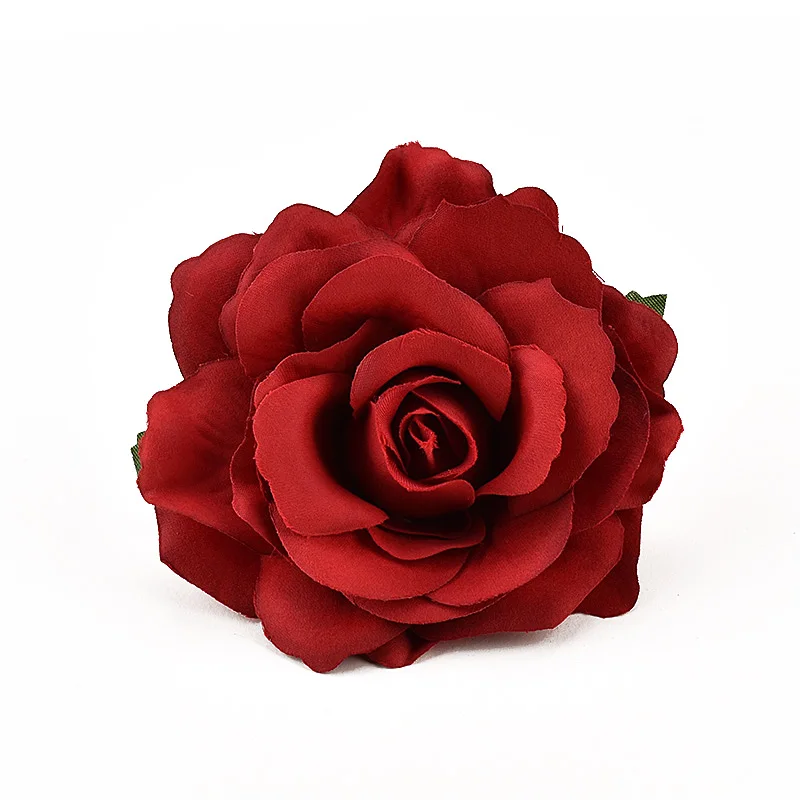 

30pcs 9cm Artificial White Rose Silk Flower Heads For Wedding Decoration DIY Wreath Gift Box Scrapbooking Craft Fake Flowers