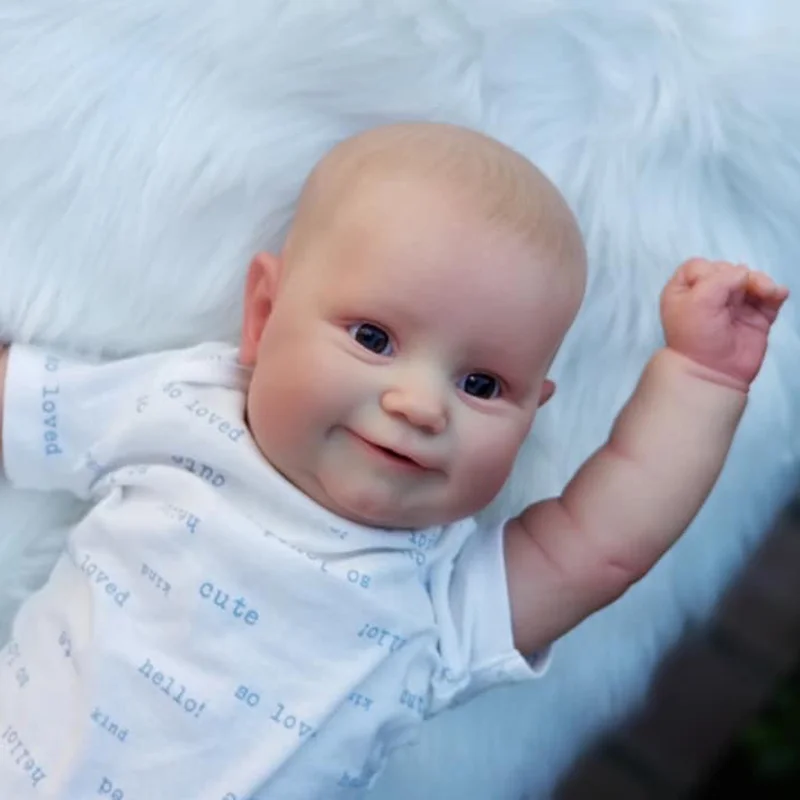 

50/60CM Reborn Baby Doll Popular Baby Maddie Hand-drawing Hair Hand Painting Real Soft Touch Cuddly Baby Toys for Girl