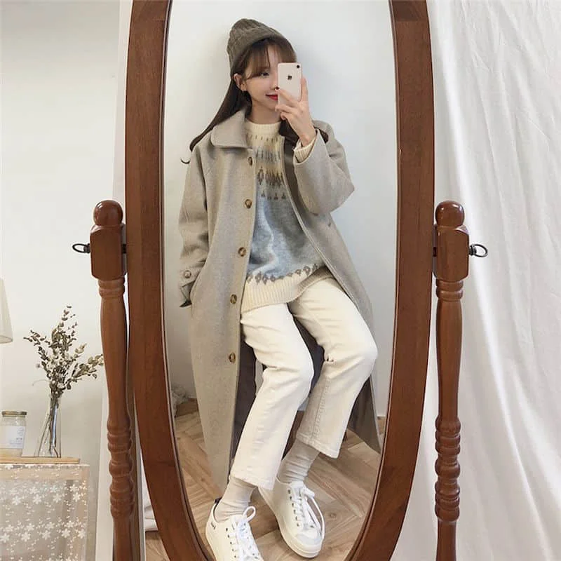 

Autumn Vintage Sweater Women Casual Pullovers Geometric Jumpers Argyle Knitwear Korean Streetwear Pull Femme Hiver 2020