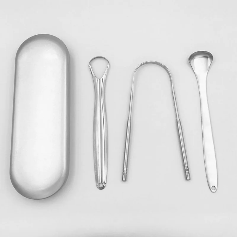 Скребок для языка взрослых профессиональный набор устранения неприятного