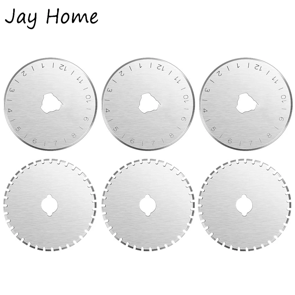 5-6PCS Rotary Cutter Blades Replacement Rotary Blades Round 