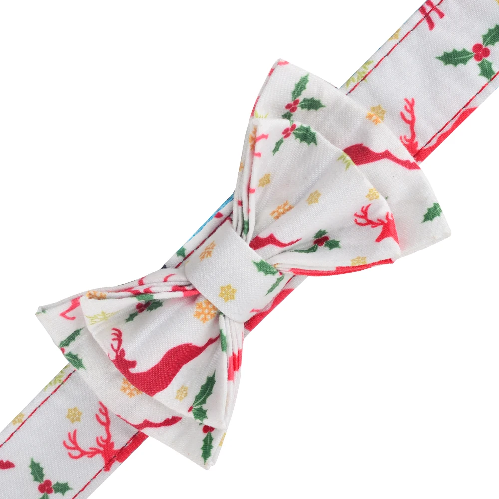 Рождественские товары ошейник для снежной собаки милый воротник с бантом мягкий