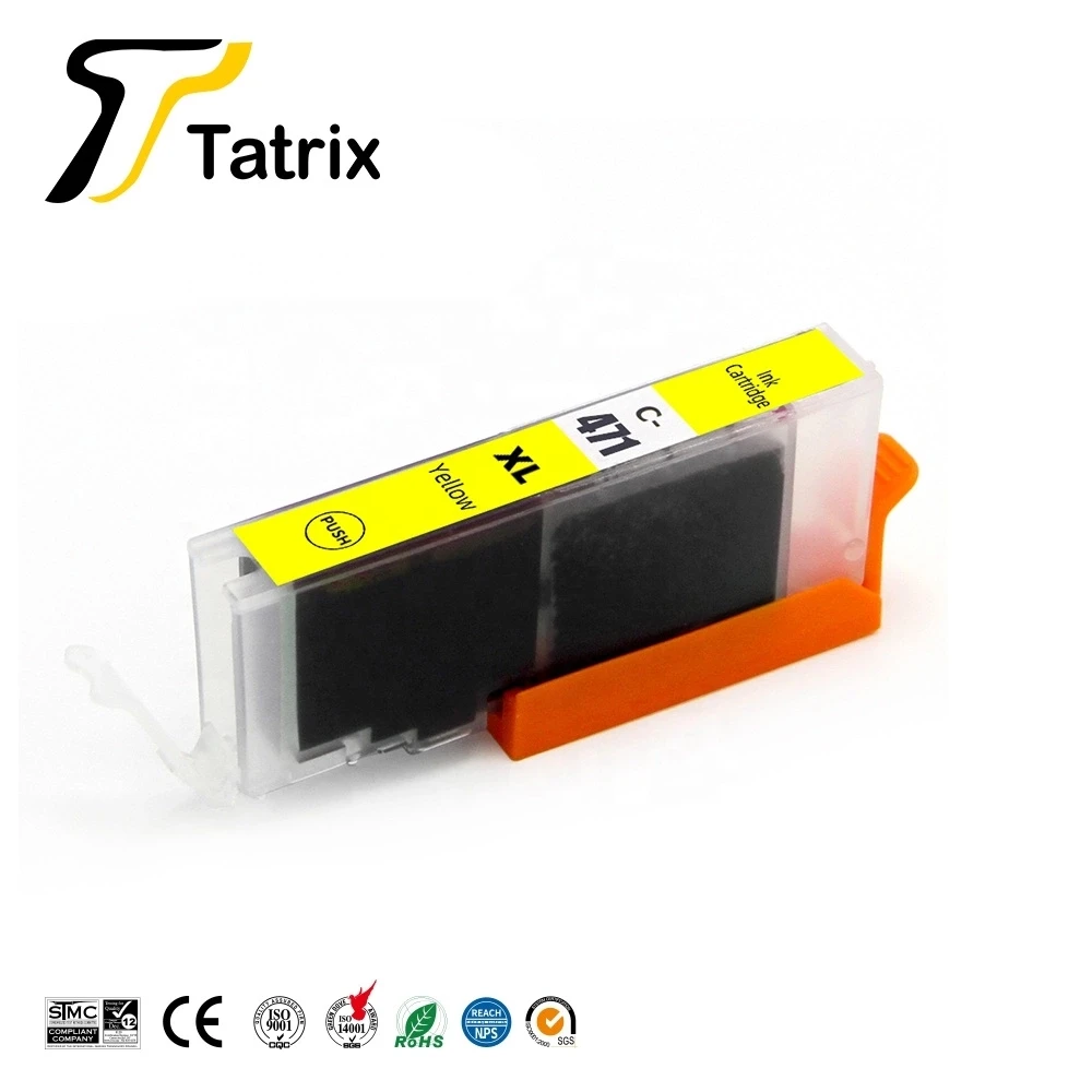 Tatrix для Canon 470 471 PGI470XL CLI 471XL PGI470 чернильный картридж PIXMA MG7740 TS8040/TS9040|Чернильные